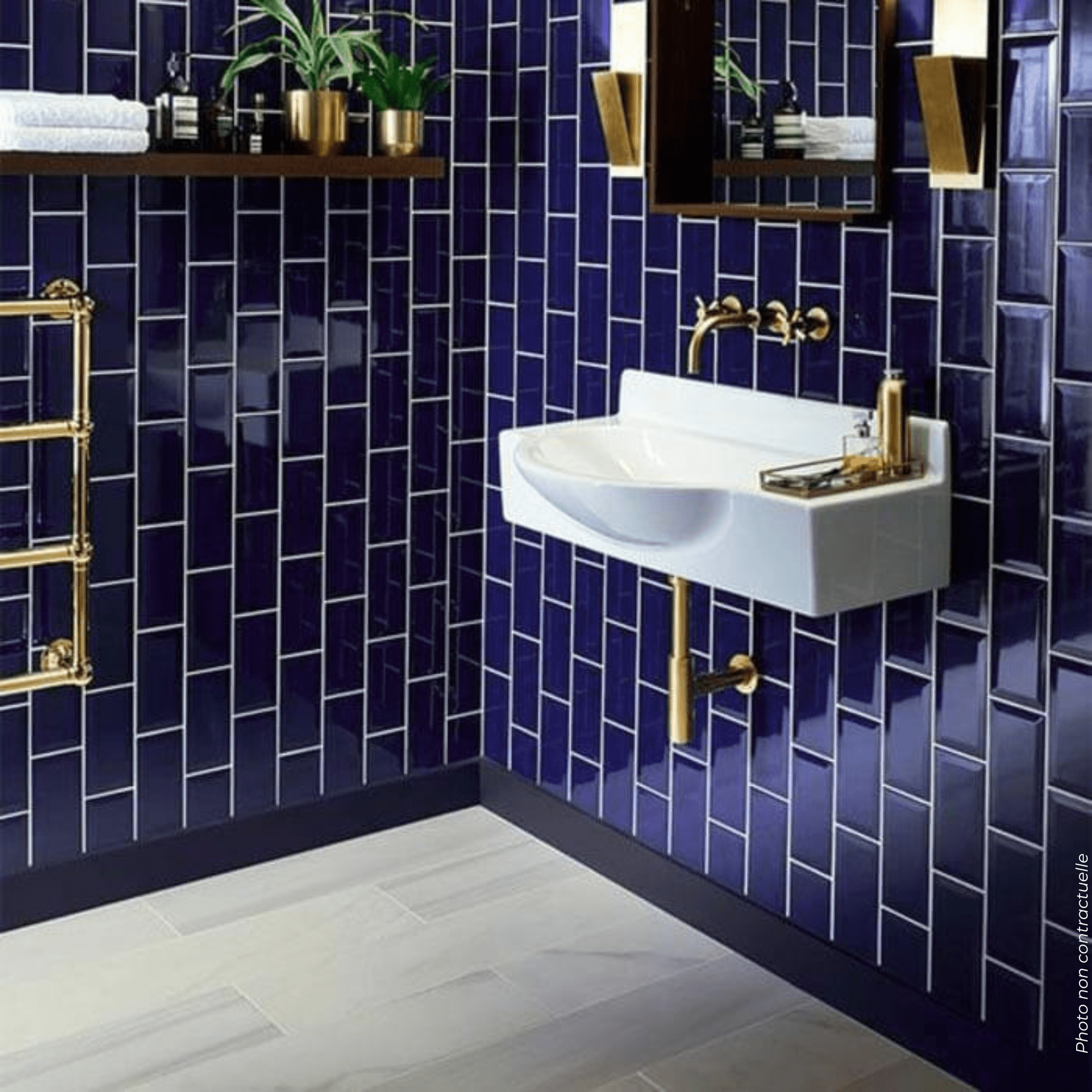 7.5X15 FAIENCE METRO BLEU ROI BAIN 1 – Image 2