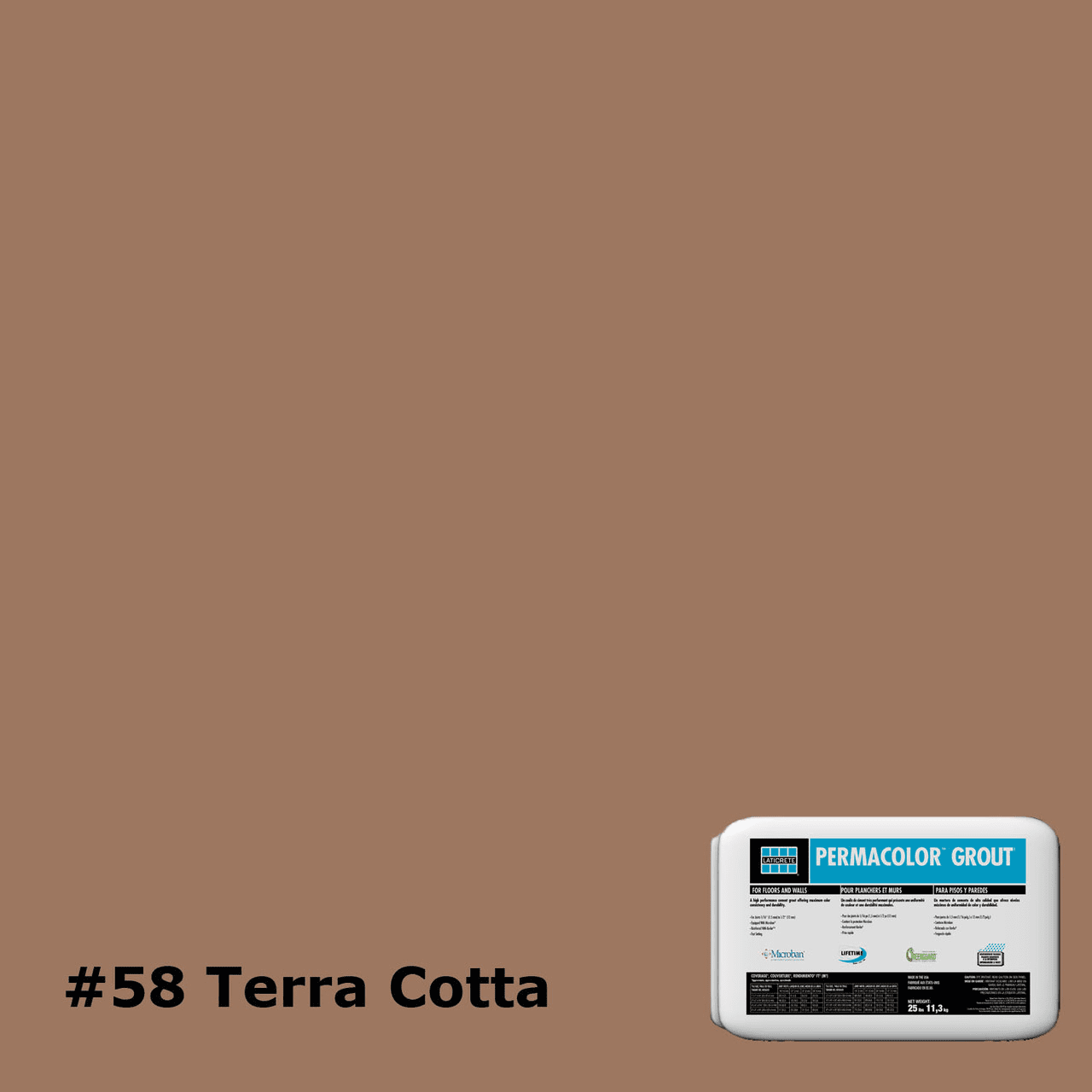 CIMENT JOINT PERMACOLOR #58 TERRA COTTA