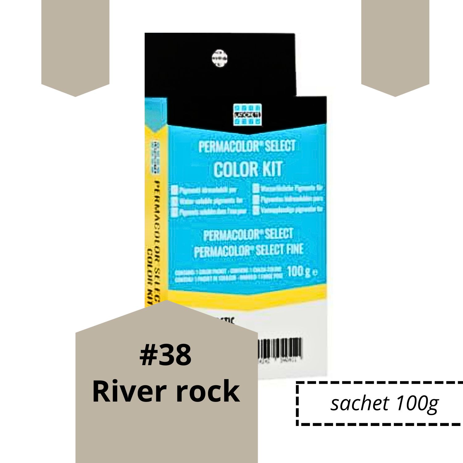 CIMENT JOINT PERMACOLOR #38 RIVER ROCK TAUPE