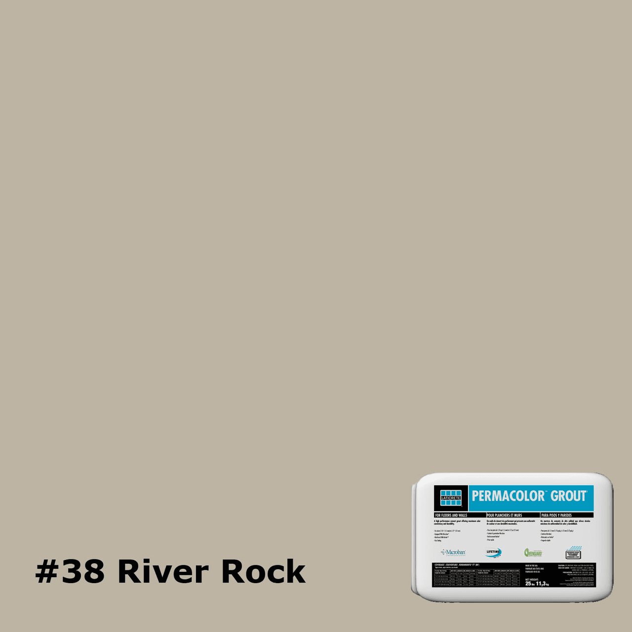 CIMENT JOINT PERMACOLOR #38 RIVER ROCK TAUPE