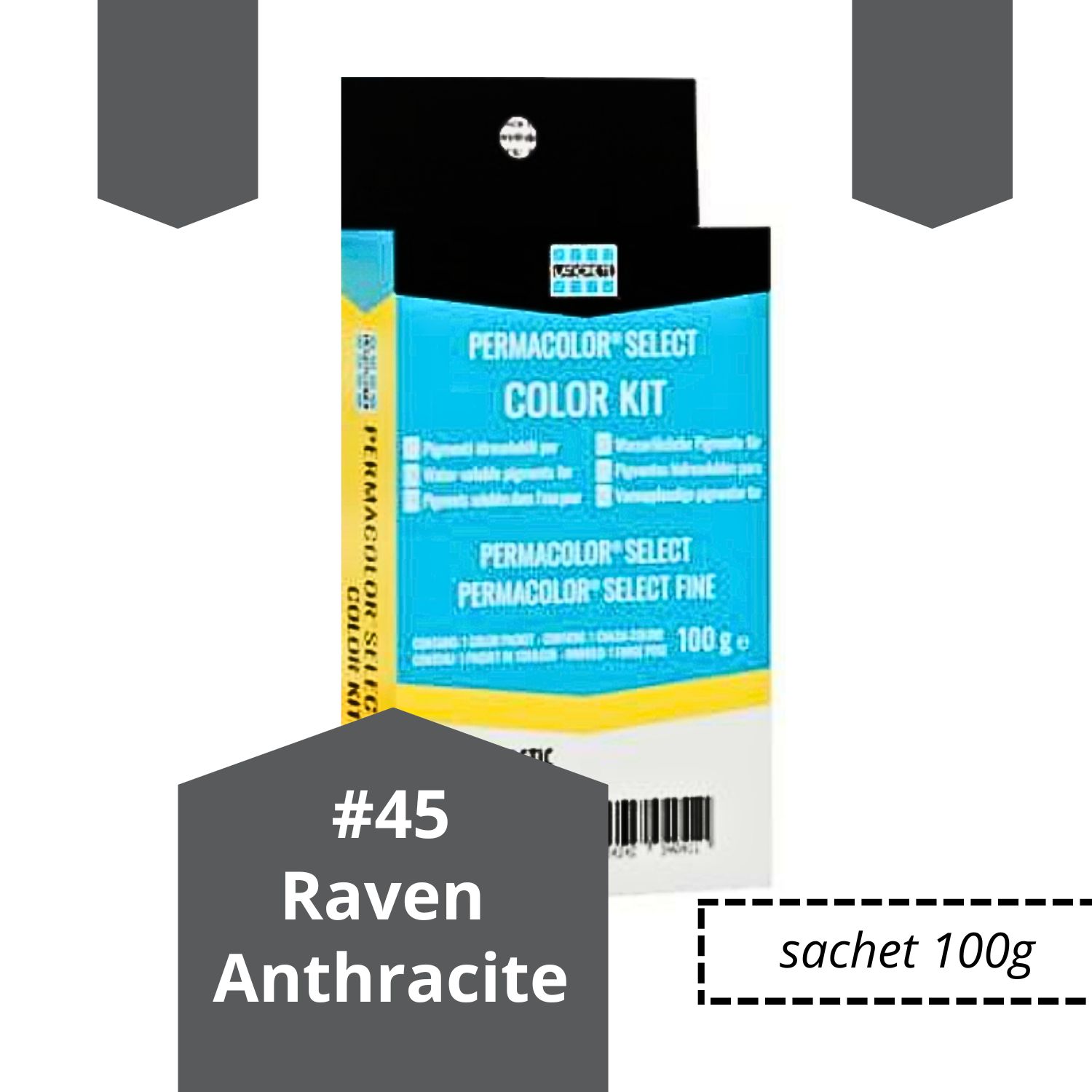 CIMENT JOINT PERMACOLOR #45 RAVEN ANTHRACITE