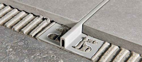 PROFILE JOINT FRACTIONNEMENT PVC GRIS H08MM T10
