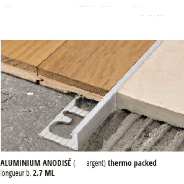 PROFILE ARRET DROIT ALU ANOD.MAT H06X2.7ML