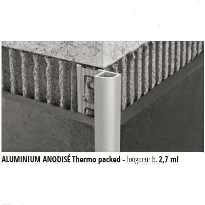 PROFILE 1/4 ROND ALU ANOD ARGENT H08MMX2.7ML