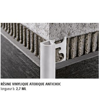 PROFILE 1/4 ROND PVC BLANC H08MM 2.7ML