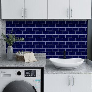 7.5X15 FAIENCE METRO BLEU ROI - BAIN 1