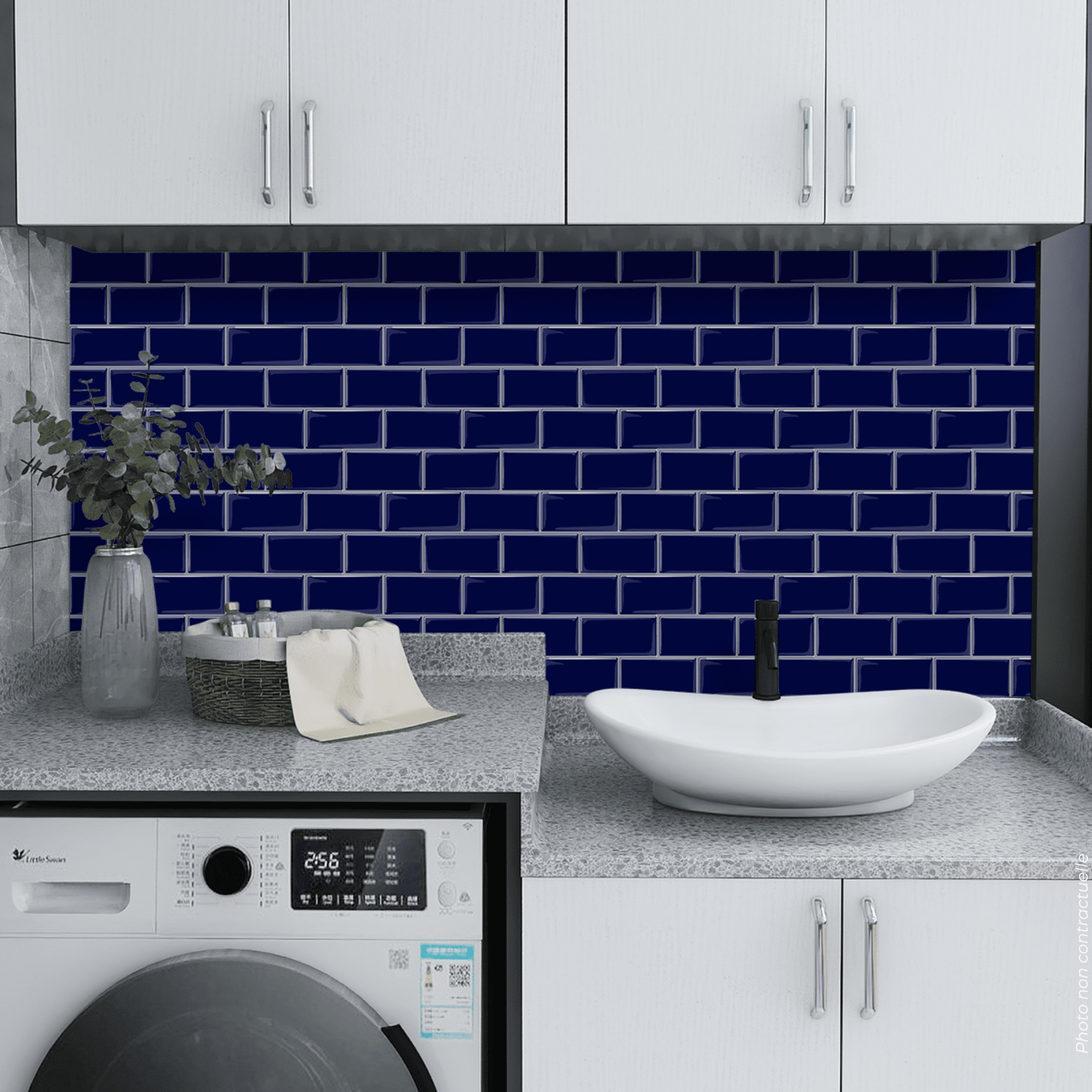 7.5X15 FAIENCE METRO BLEU ROI - BAIN 1 – Image 3