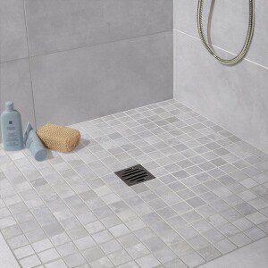 30X30 Q-STONE MOSAIC GRIS CLAIR 4.8X4.8CM -REF GEN