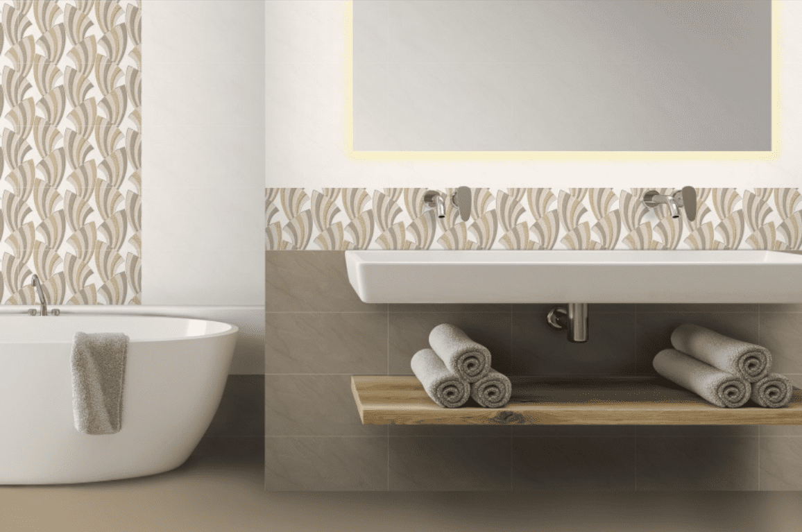 25X40 CORAIL GLOSSY BEIGE DECO – Image 2