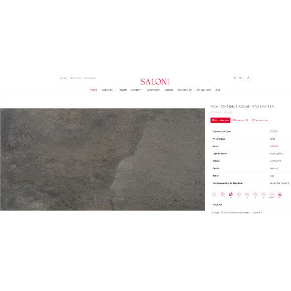 30X60 SLATE MENHIR ANTRACITA