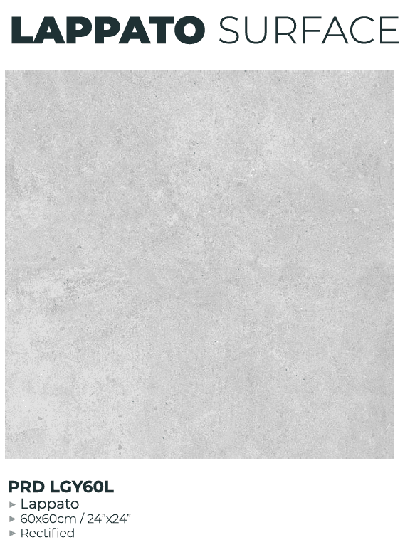 60X60 PARADA GRIS CLAIR LAPATO - REF GENERIQUE