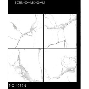 40X40 SOFT GLOSSY BLANC MARBRE