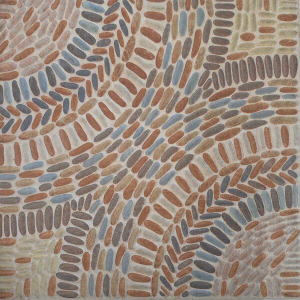40X40 EFFET GALETS ROSACE BEIGE – Image 12