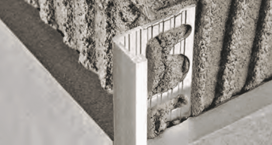 PROFILE ARRET DROIT ALU NOIR MAT H08MM